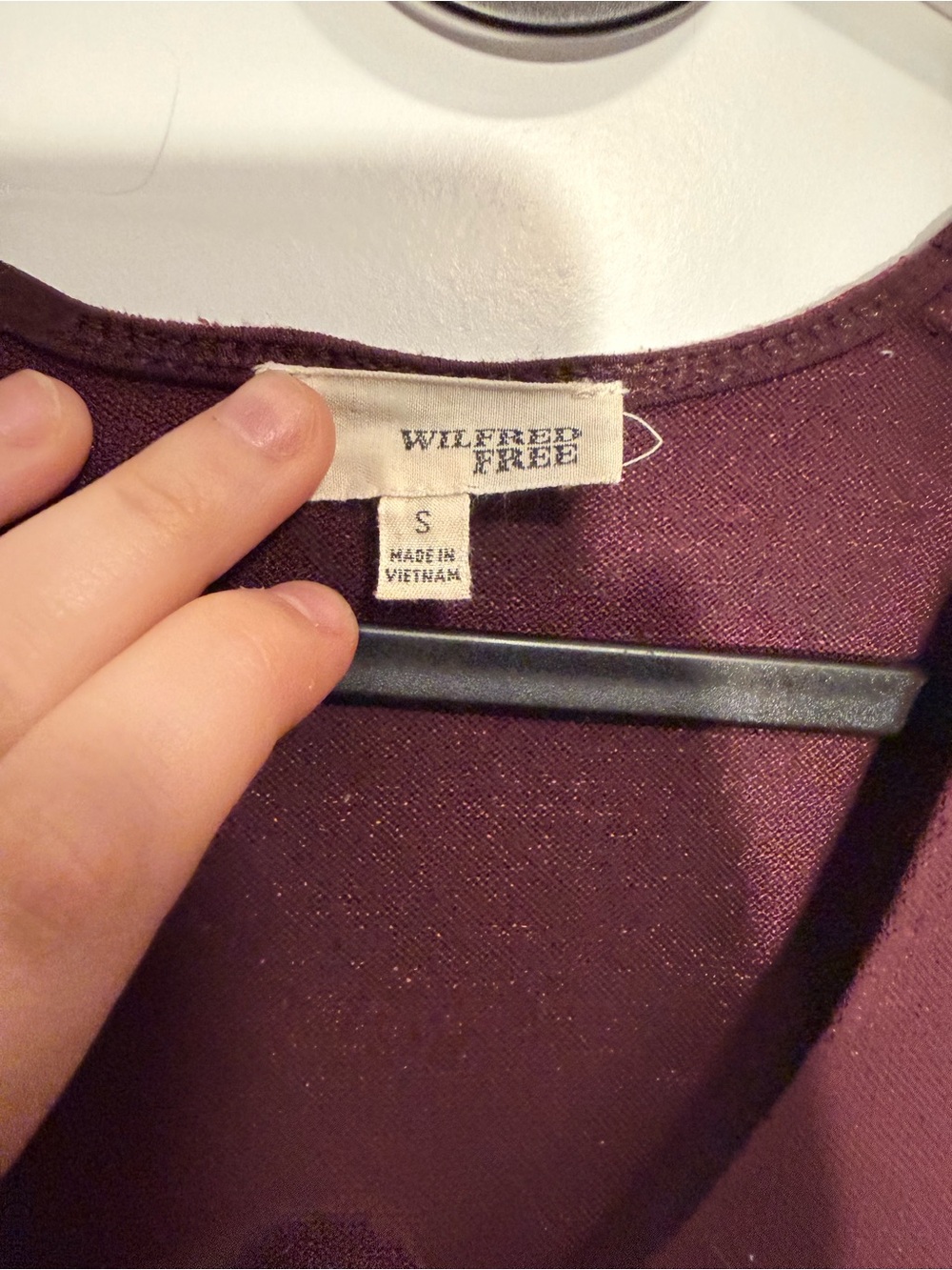 Wilfred Free Sleeveless Tank - Burgundy Wine - Picture 3 of 4